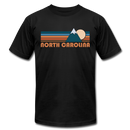 North Carolina T-Shirt - Retro Mountain Unisex North Carolina T Shirt - black