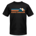 North Carolina T-Shirt - Retro Mountain Unisex North Carolina T Shirt - black