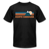 North Carolina T-Shirt - Retro Mountain Unisex North Carolina T Shirt - black