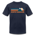 North Carolina T-Shirt - Retro Mountain Unisex North Carolina T Shirt - navy