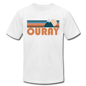 Ouray, Colorado T-Shirt - Retro Mountain Unisex Ouray T Shirt - white
