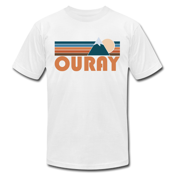Ouray, Colorado T-Shirt - Retro Mountain Unisex Ouray T Shirt - white