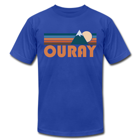 Ouray, Colorado T-Shirt - Retro Mountain Unisex Ouray T Shirt - royal blue