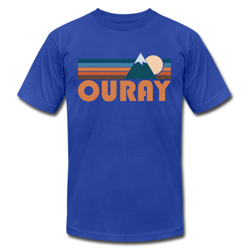 Ouray, Colorado T-Shirt - Retro Mountain Unisex Ouray T Shirt - royal blue