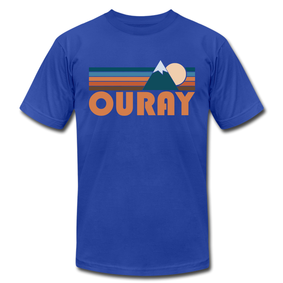 Ouray, Colorado T-Shirt - Retro Mountain Unisex Ouray T Shirt - royal blue