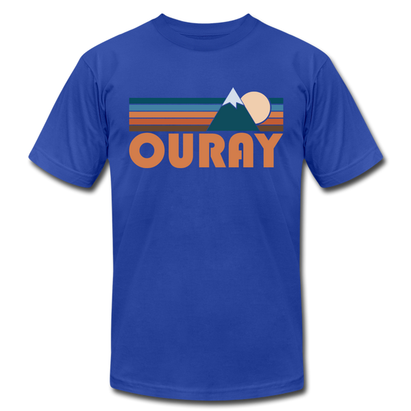 Ouray, Colorado T-Shirt - Retro Mountain Unisex Ouray T Shirt - royal blue