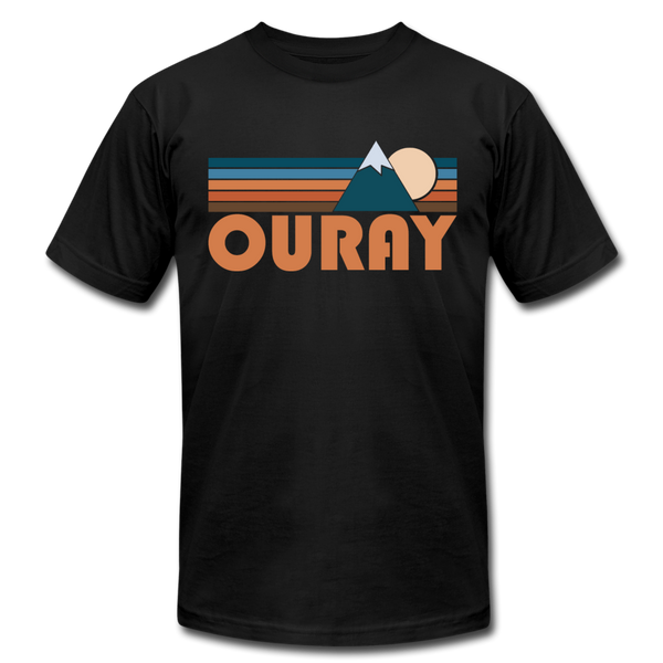 Ouray, Colorado T-Shirt - Retro Mountain Unisex Ouray T Shirt - black