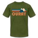 Ouray, Colorado T-Shirt - Retro Mountain Unisex Ouray T Shirt - olive