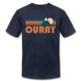 Ouray, Colorado T-Shirt - Retro Mountain Unisex Ouray T Shirt - navy