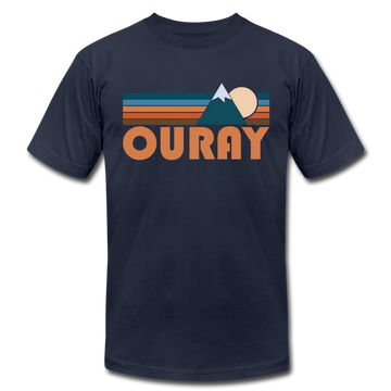 Ouray, Colorado T-Shirt - Retro Mountain Unisex Ouray T Shirt - navy