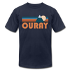 Ouray, Colorado T-Shirt - Retro Mountain Unisex Ouray T Shirt - navy