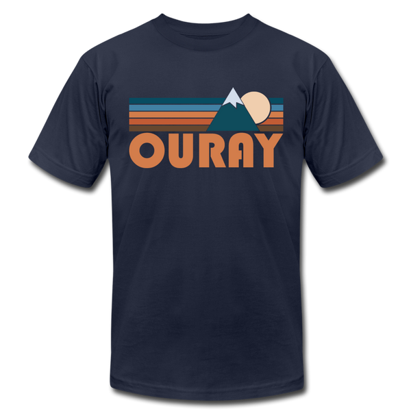 Ouray, Colorado T-Shirt - Retro Mountain Unisex Ouray T Shirt - navy