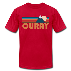 Ouray, Colorado T-Shirt - Retro Mountain Unisex Ouray T Shirt - red
