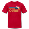 Ouray, Colorado T-Shirt - Retro Mountain Unisex Ouray T Shirt - red
