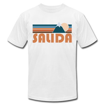 Salida, Colorado T-Shirt - Retro Mountain Unisex Salida T Shirt - white