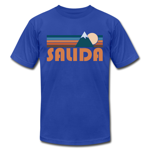 Salida, Colorado T-Shirt - Retro Mountain Unisex Salida T Shirt - royal blue