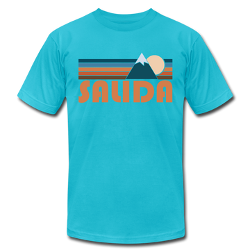 Salida, Colorado T-Shirt - Retro Mountain Unisex Salida T Shirt - turquoise