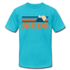 Salida, Colorado T-Shirt - Retro Mountain Unisex Salida T Shirt - turquoise