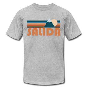 Salida, Colorado T-Shirt - Retro Mountain Unisex Salida T Shirt - heather gray