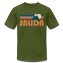 Salida, Colorado T-Shirt - Retro Mountain Unisex Salida T Shirt - olive