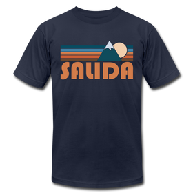 Salida, Colorado T-Shirt - Retro Mountain Unisex Salida T Shirt - navy