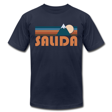 Salida, Colorado T-Shirt - Retro Mountain Unisex Salida T Shirt - navy