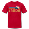 Salida, Colorado T-Shirt - Retro Mountain Unisex Salida T Shirt - red
