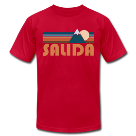 Salida, Colorado T-Shirt - Retro Mountain Unisex Salida T Shirt - red