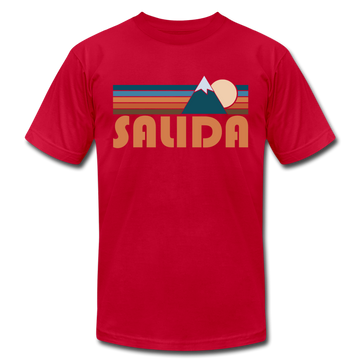 Salida, Colorado T-Shirt - Retro Mountain Unisex Salida T Shirt - red