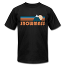 Snowmass, Colorado T-Shirt - Retro Mountain Unisex Snowmass T Shirt - black