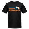 Snowmass, Colorado T-Shirt - Retro Mountain Unisex Snowmass T Shirt - black