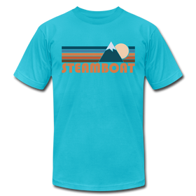 Steamboat, Colorado T-Shirt - Retro Mountain Unisex Steamboat T Shirt - turquoise