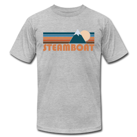 Steamboat, Colorado T-Shirt - Retro Mountain Unisex Steamboat T Shirt - heather gray