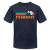 Steamboat, Colorado T-Shirt - Retro Mountain Unisex Steamboat T Shirt - navy