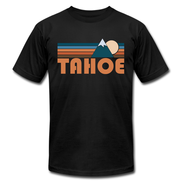 Tahoe, California T-Shirt - Retro Mountain Unisex Tahoe T Shirt - black