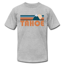 Tahoe, California T-Shirt - Retro Mountain Unisex Tahoe T Shirt - heather gray