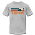 Tahoe, California T-Shirt - Retro Mountain Unisex Tahoe T Shirt - heather gray