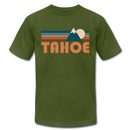 Tahoe, California T-Shirt - Retro Mountain Unisex Tahoe T Shirt - olive
