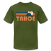 Tahoe, California T-Shirt - Retro Mountain Unisex Tahoe T Shirt - olive