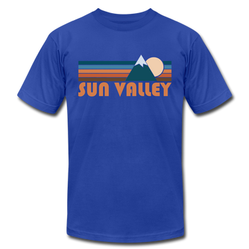 Sun Valley, Idaho T-Shirt - Retro Mountain Unisex Sun Valley T Shirt - royal blue