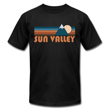 Sun Valley, Idaho T-Shirt - Retro Mountain Unisex Sun Valley T Shirt - black
