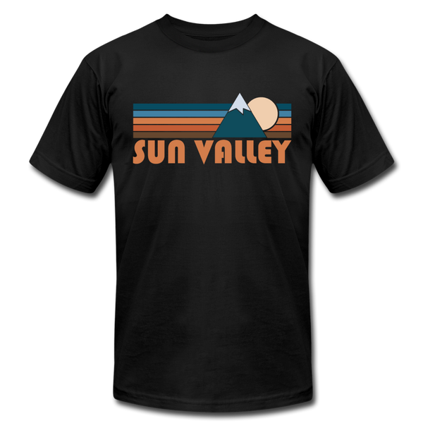 Sun Valley, Idaho T-Shirt - Retro Mountain Unisex Sun Valley T Shirt - black