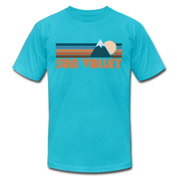 Sun Valley, Idaho T-Shirt - Retro Mountain Unisex Sun Valley T Shirt - turquoise