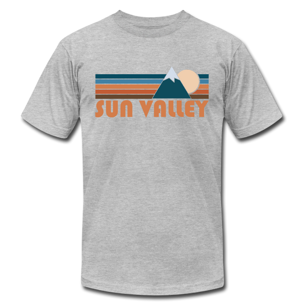 Sun Valley, Idaho T-Shirt - Retro Mountain Unisex Sun Valley T Shirt - heather gray