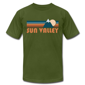 Sun Valley, Idaho T-Shirt - Retro Mountain Unisex Sun Valley T Shirt - olive