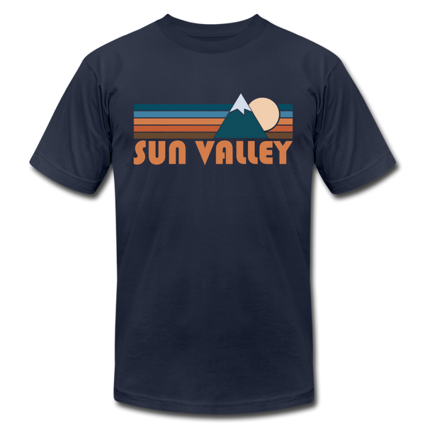 Sun Valley, Idaho T-Shirt - Retro Mountain Unisex Sun Valley T Shirt - navy