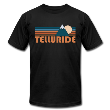 Telluride, Colorado T-Shirt - Retro Mountain Unisex Telluride T Shirt - black