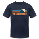 Telluride, Colorado T-Shirt - Retro Mountain Unisex Telluride T Shirt - navy