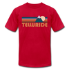 Telluride, Colorado T-Shirt - Retro Mountain Unisex Telluride T Shirt - red