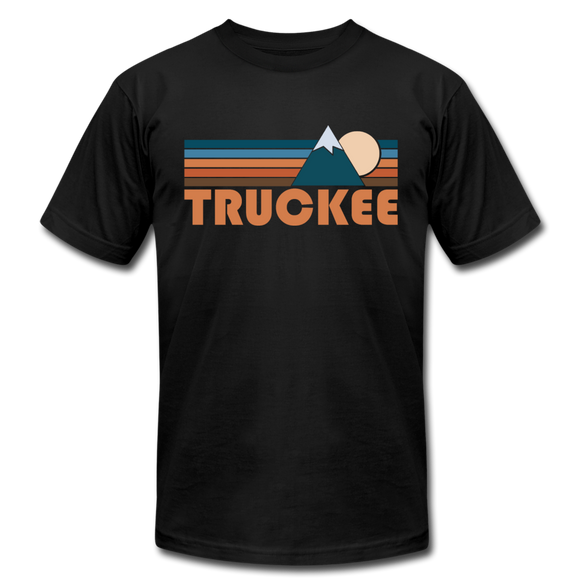 Truckee, California T-Shirt - Retro Mountain Unisex Truckee T Shirt - black